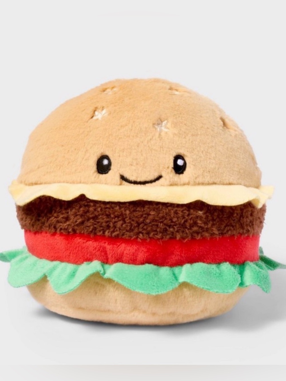 GIGGLESCAPE 4.5” CHEESEBURGER STUFFED ANIMAL